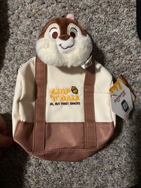 Disney Chip 'n' Dale Brown & Cream Plush Small Pet Backpack